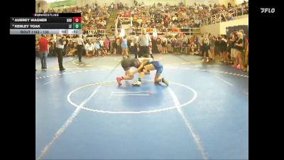 130 lbs Cons. Round 2 - Kenley Yoak, Logan Elm vs Aubrey Wagner, Urbana