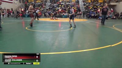 120 lbs Cons. Round 3 - Mason Pipes, GARFIELD CLC vs Xavier Zollinger, CHIPPEWA