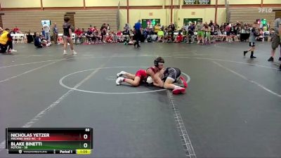 88 lbs Round 4 (6 Team) - Nicholas Yetzer, Machine Shed WC vs Blake Binetti, M2TCNJ