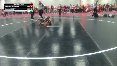 56 lbs Round 4 (6 Team) - Clara Corey, SC United vs Dawson Adkison, Panhandle Pitbulls