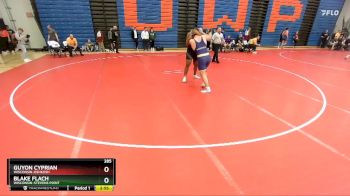 285 lbs Quarterfinal - Blake Flach, Wisconsin-Stevens Point vs Guyon Cyprian, Wisconsin-Oshkosh