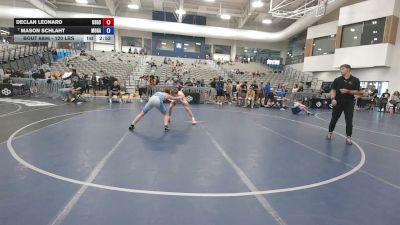 120 lbs Cons. Semis - Declan Leonard, USA Gold vs Mason Schlaht, Monster Garage