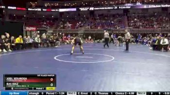 145 lbs Finals (1st & 3rd) - Bas Diaz, 1-Waverly-Shell Rock vs Joel Jesuroga, 2-Southeast Polk