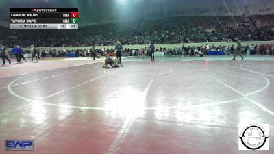 160 lbs Consi Of 32 #2 - Landon Wilde, Perry vs Taydem Cape, Claremore Wrestling Club