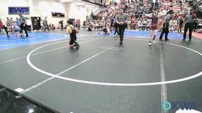 119 lbs Quarterfinal - Laine Dunigan, Pocola Youth Wrestling vs Blake Wind, Henryetta Knights Wrestling Club