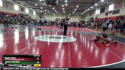 102 lbs Cons. Round 5 - Josiah Nelson, N8 vs Isaac Folk, Dakota Boyz Wrestling Club