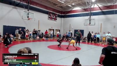 140 lbs Round 1 - London Kyle, Irmo QueenPins vs Jaquan Fair, Summerville Takedown Club