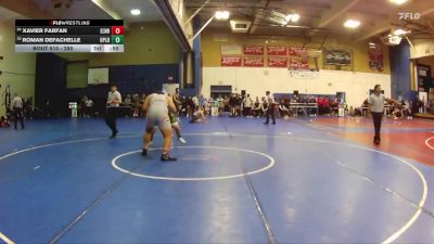 285 lbs Cons. Round 4 - Xavier Farfan, Eleanor Roosevelt vs Roman Defachelle, Upland