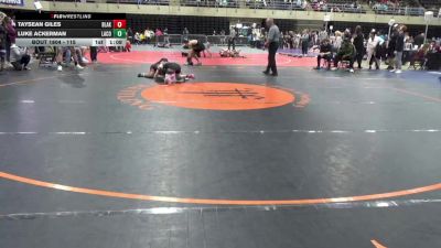 115 lbs Final - Taysean Giles, Blakely vs Luke Ackerman, Lacona