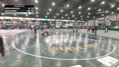 124 lbs 5th Place Match - Nevada Mcmahon, Lead-Deadwood vs Sadie Schomp, Wild West Wrestling