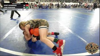52 lbs Quarterfinal - Ryatt Luchsinger, Lexington Wrestling Club vs Lane Pankaskie, Claremore Wrestling Club