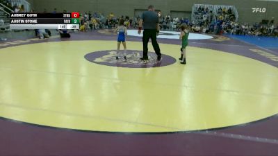 50 lbs Semis (4 Team) - Aubrey Goth, STMA (St. Michael/Albertville) vs Austin Stone, Paynesville