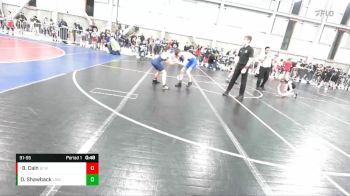 91-95 lbs Round 2 - Brody Cain, Big Cat WC vs Daniel Shawback, Lake Stevens WC