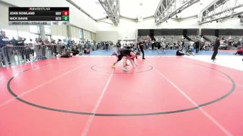 172-H lbs Consi Of 8 #2 - John Rowland, North Babylon vs Nick Davis, Burlington Township