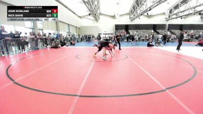 172-H lbs Consi Of 8 #2 - John Rowland, North Babylon vs Nick Davis, Burlington Township