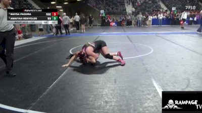 130 lbs 2nd Place Match Amaiyah Renyolds, Winfield vs Maysa Pagura, Plainville Kids Wrestling Club