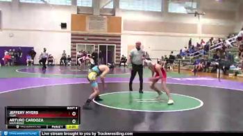 120 lbs Champ. Round 1 - Arturo Cardoza, Southridge vs Jeffery Myers, Yelm