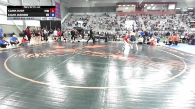 53 kg Cons. Sub-quarters - Keana Bush, Grand View Wrestling Club vs Ayane Jasinski, Burg Training Center