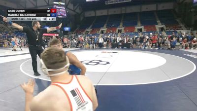 150 lbs Cons. Sub-rd Of 32 - Gabe Cohen, New York vs Mathias Dahlstrom, North Dakota