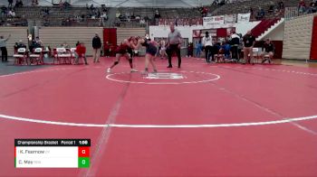 105-112 lbs Championship Bracket - Kadie Fearnow, Clinton Prairie vs Claire May, Roncalli