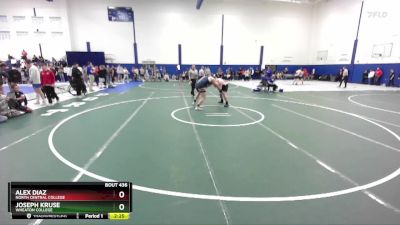 285 lbs Cons. Round 2 - Joseph Kruse, Wheaton College vs Alex Diaz, North Central College