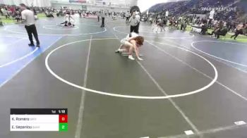 170 lbs Quarterfinal - Kayden Romero, Grindhouse WC vs Evan Sepanlou, Quartz Hill WC