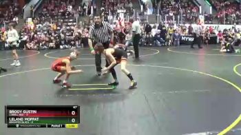 67 lbs Quarterfinals (8 Team) - Leland Moffat, Brighton Black vs Brody Gustin, Lowell Red