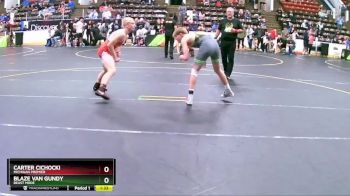 125 lbs Champ. Round 3 - Blaze Van Gundy, Beast Mode vs Carter Cichocki, Michigan Premier