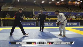 Arthur Lopes Da Silva Bysnetto vs Luca Perote Veras 2026 Pan Jiu Jitsu IBJJF Championship
