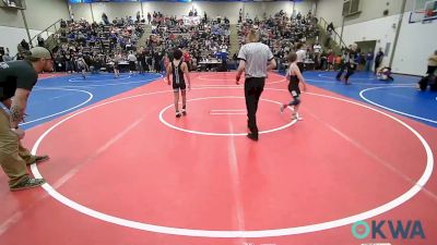 73 lbs Consi Of 8 #2 - Kaiden Koehn, Glenpool Youth Wrestling vs Aidyn Harry, Wyandotte Youth Wrestling