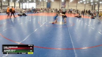 56 lbs Rd# 5- 3:45pm Friday Final Pool - Gunner Kelly, West Coast Elite vs Cael Vermeulen, PA Silver