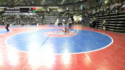 100 lbs Quarterfinal - Greyson Wilde, The Colosseum Training Center vs Stetson Colbert, Georgia