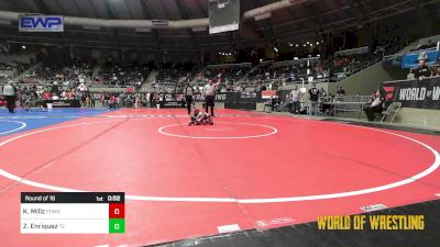 49 lbs Round Of 16 - Kaleb Millz, Pomona Elite vs Zane Enriquez, Takedown Elite