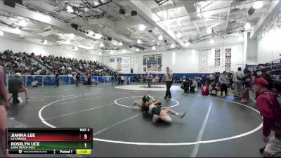 120 lbs Champ. Round 3 - Roselyn Uce, Long Beach Poly vs Jianna Lee, La Cañada