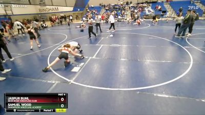 110 lbs Cons. Round 3 - Jaspur Buhl, Bear River Wrestling Club vs Samuel Wood, Sanderson Wrestling Academy