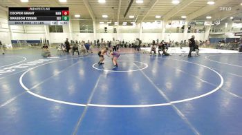 91 lbs 3rd Place - Cooper Grant, Maine Hammahs vs Graeson Tzenis, Refinery WC