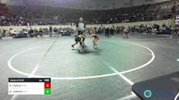 60 lbs Consi Of 8 #1 - Ryker Collins, Mustang Bronco Wrestling Club vs AmaniWi LaMere, Standfast