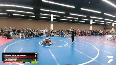 95-99 lbs Round 1 - Giselle Jade Valverde, NB Elite Wrestling Club vs Zaybri Curiel, Sisters On The Mat