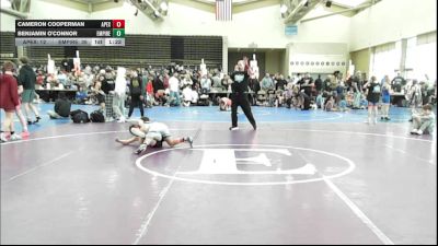 89 lbs Rr Rnd 1 - Cameron Cooperman, Apex - ESC vs Benjamin O'Connor, Empire Wrestling Academy 1 - ESC