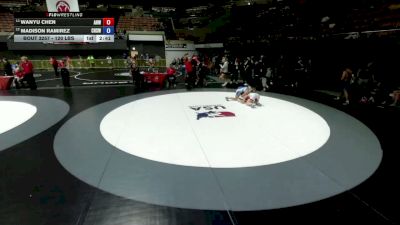 120 lbs Cons. Sub-quarters - Wanyu Chen, Animal House Wrestling vs Madison Ramirez, Chaparral High School Wrestling