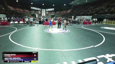 74 lbs Quarterfinal - Ethan Boyd, California vs Weston Argueta, Arreola Wrestling Club (AWC)