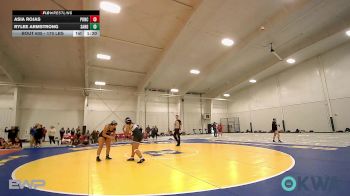 170 lbs Rr Rnd 1 - Asia Rojas, Ponca City LadyCat Wrestling vs Rylee Armstrong, Sand Springs JH Girls