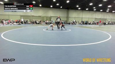 50 lbs Rr Rnd 2 - Tya Elasfouri, Black Widows K-6 vs Azayla Mitchell, Funky Singlets K-6