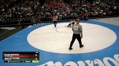 126 lbs 3rd Place Match - Bostyn Tucker, Box Elder vs Kyler Spencer, Spanish Fork