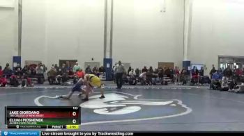 133 lbs Cons. Round 1 - Elijah Moshenek, Alfred State College vs Jake Giordano, The College Of New Jersey