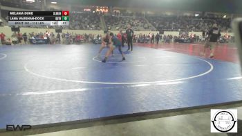 118 lbs Consi Of 8 #1 - Melania Duke, Sallisaw Lady Black Diamonds vs Lana Vaughan-Dock, Guthrie