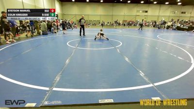 49 lbs Quarterfinal - Stetson Manuel, Regulators 9U 2 vs Colin Kreuzer, Potentially Dangerous
