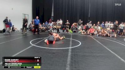 130 lbs Semis (4 Team) - Rasik Garvey, Team Gotcha Red vs Micah Engelman, Mat Assassins Black