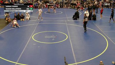 110 lbs 1st Place Match - Mason DellaPenta, Eden vs Adrian Torres, Southwestern