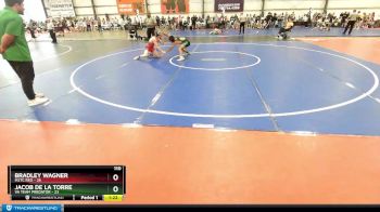 110 lbs Rd# 7- 10:45am Saturday Final Pool - Bradley Wagner, M2TC Red vs Jacob De La Torre, VA Team Predator